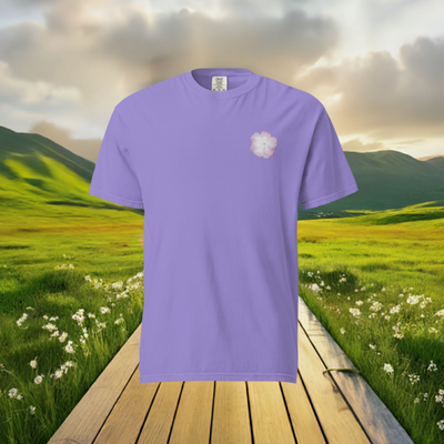 Camellia Embroidered Regular-Fit Unisex T-shirt