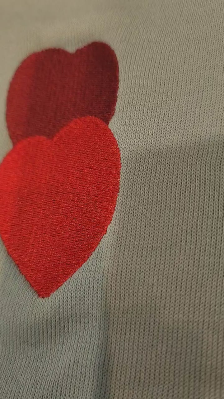 Heartleaf Embroidered Crop Sweatshirt