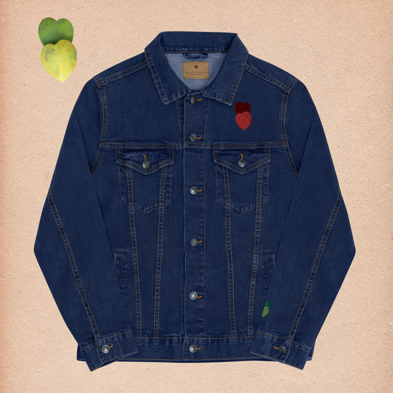 Heartleaf Embroidered Unisex Denim Jacket