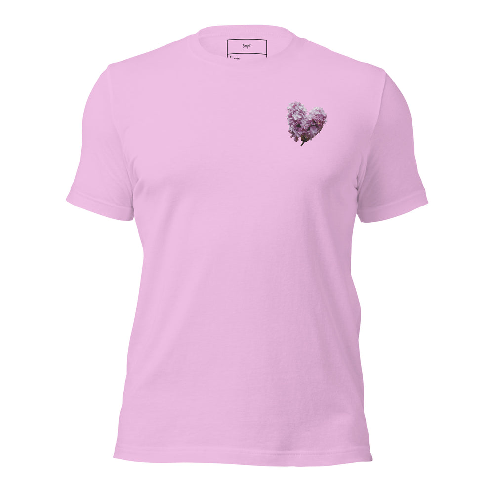 
                      
                        Lilac's Heart Embroidered  Unisex Slim-Fit T-Shirt
                      
                    