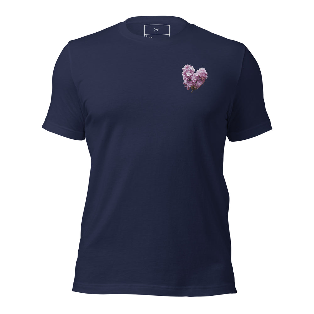 
                      
                        Lilac's Heart Embroidered  Unisex Slim-Fit T-Shirt
                      
                    