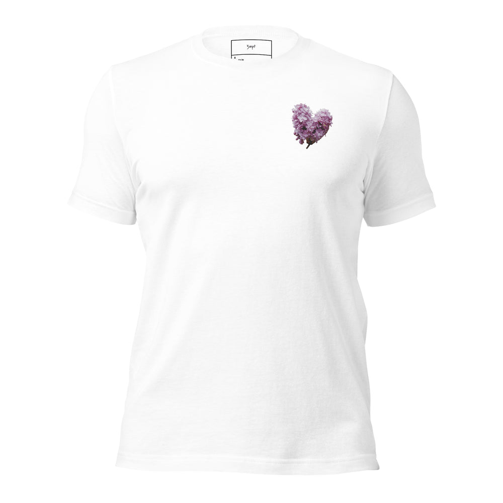 
                      
                        Lilac's Heart Embroidered  Unisex Slim-Fit T-Shirt
                      
                    