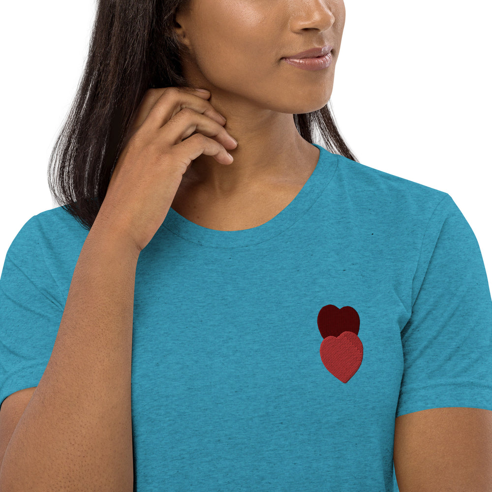 
                      
                        Heartleaf Embroidered Short Sleeve T-Shirt
                      
                    