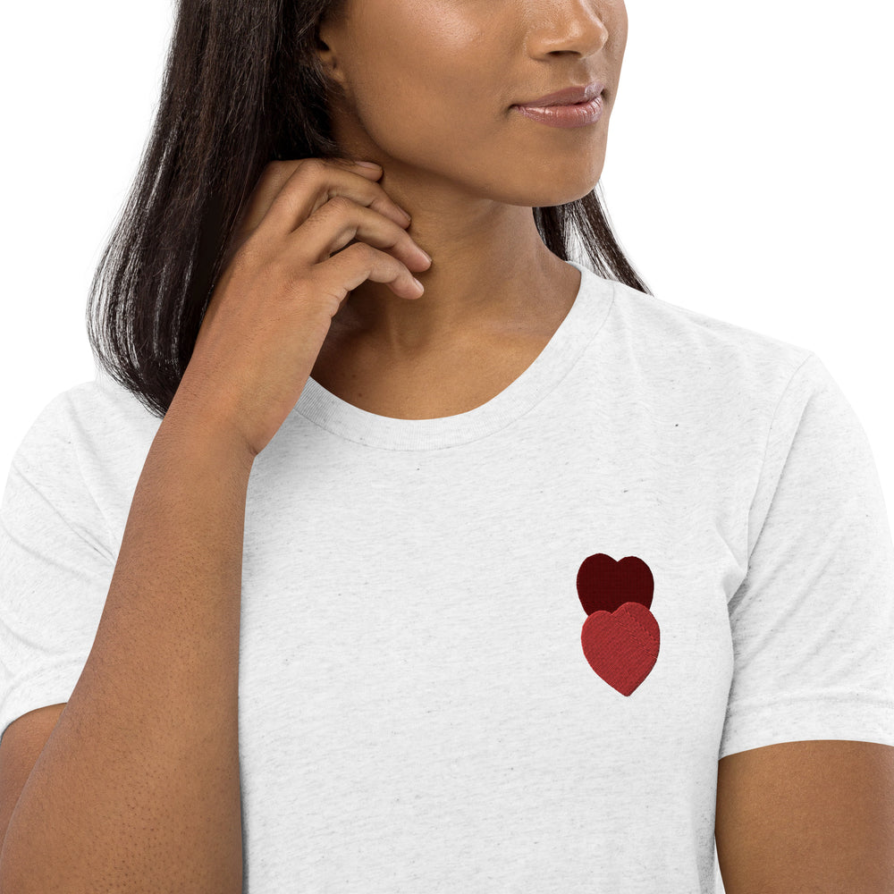 
                      
                        Heartleaf Embroidered Short Sleeve T-Shirt
                      
                    